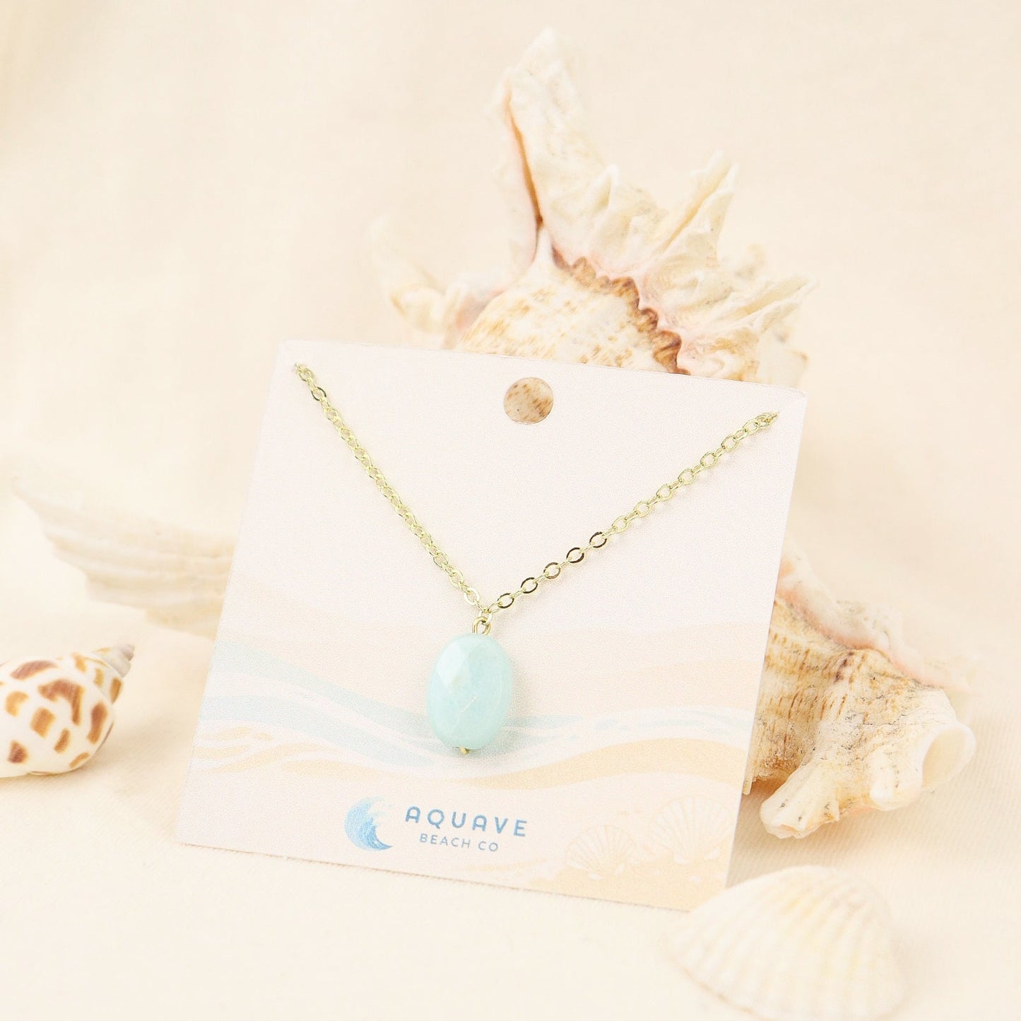 OCEAN OVAL NECKLACE