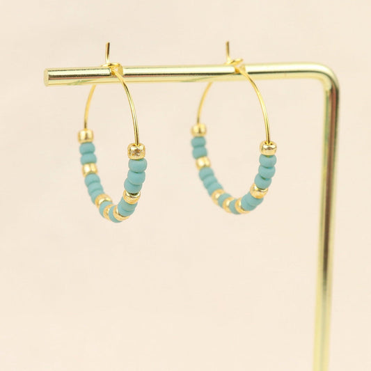 BIKINI BLING GOLD EARRINGS