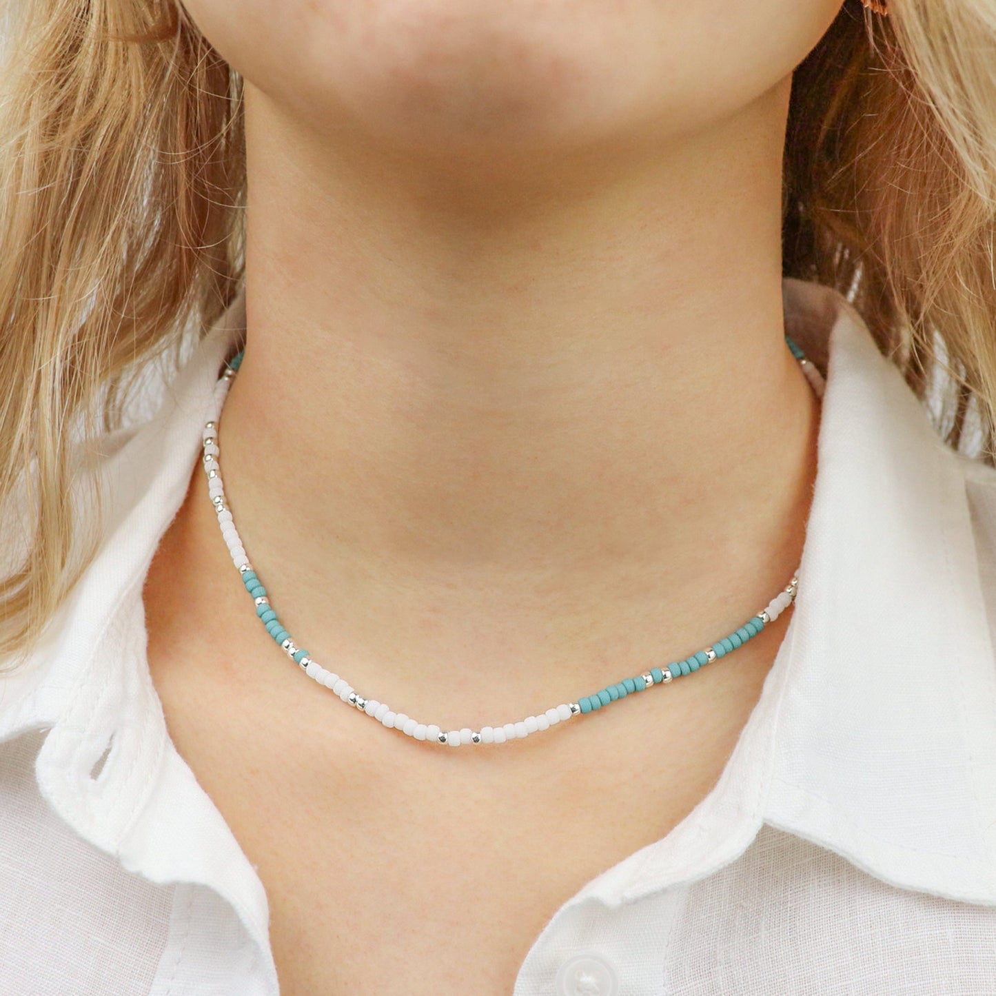 BIKINI BLING SILVER NECKLACE