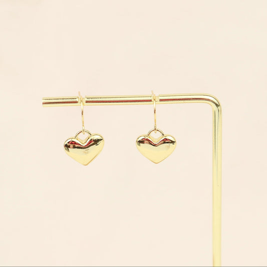 PUFFER HEART EARRINGS