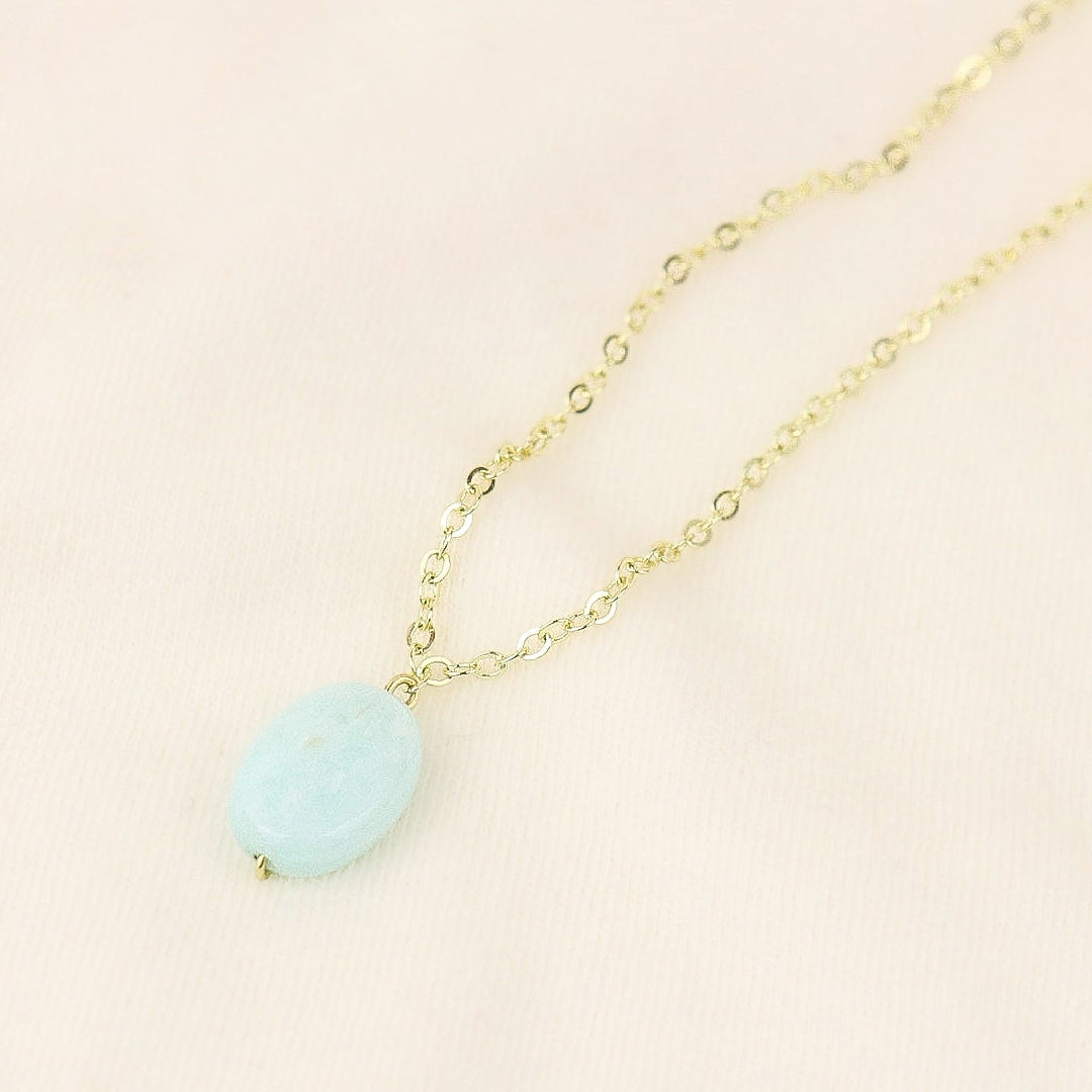OCEAN OVAL NECKLACE